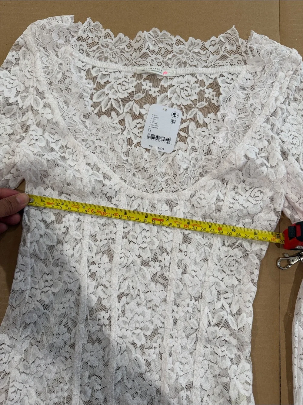 Free people all night long sleeve size M